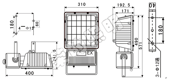 BR2300A手摇式充电巡检工作灯